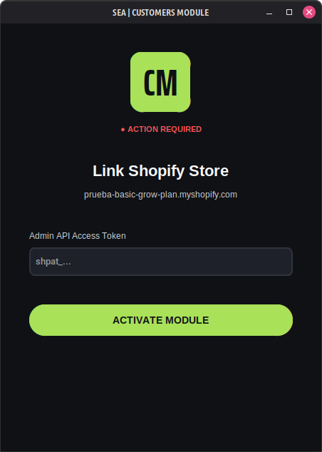 Customers SEA API Activation